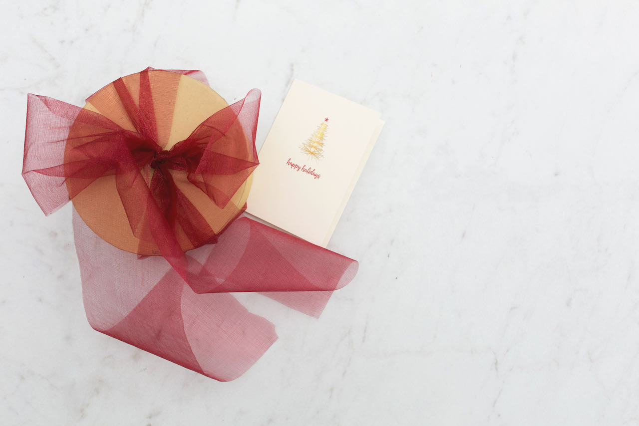 Geschenkkarte mit Schleife